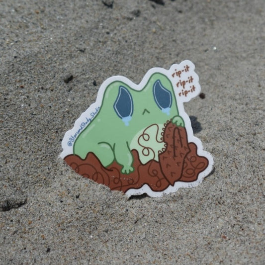 Frogging Frog Sticker